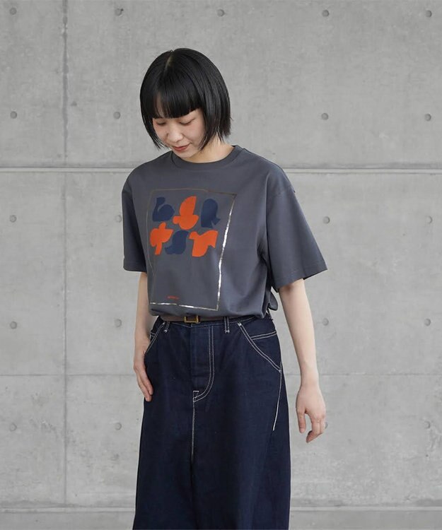 nitorito 【UNISEX】irodori Tシャツ orange