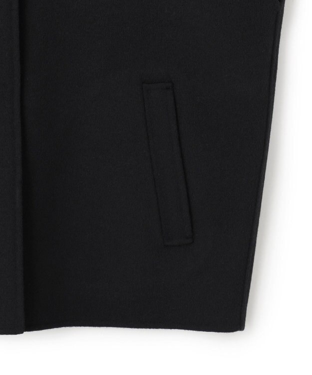 ICB L WoolRever  スタンドカラージレ ブラック系