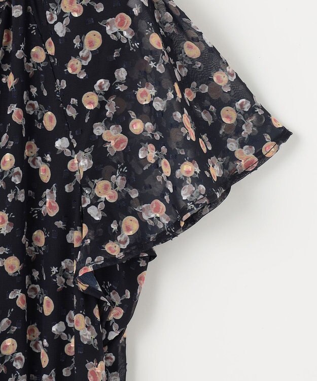 ANY SIS S 【洗える】ニュアンスピーチ ワンピース ネイビー系