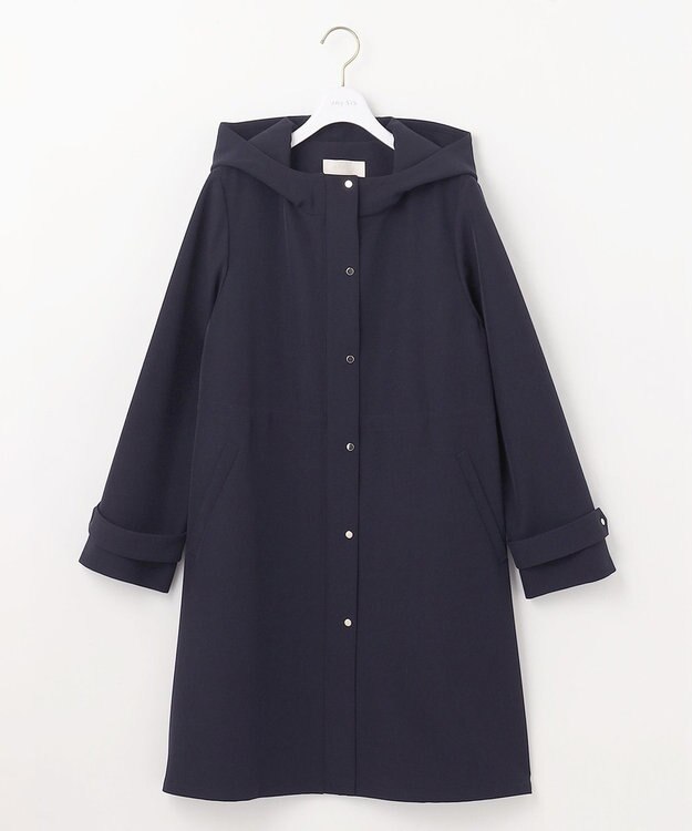 ANY SIS S 【洗える】フーデットロング アウター ネイビー