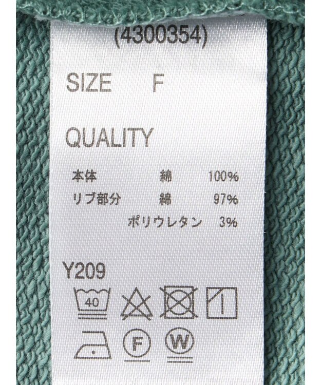 Green Parks ・ＳＵＧＡＲ　ＳＰＯＯＮ　バックスリットウラケスウェット Green