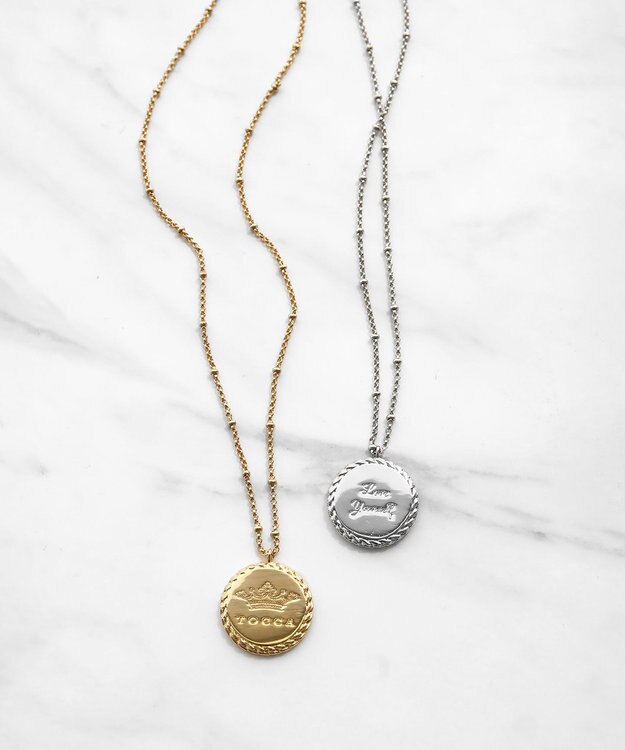 TOCCA LOGO COIN NECKLACE ネックレス ゴールド系