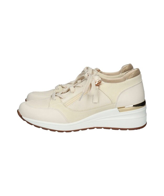 Bridget Birkin 【PARADIS COULEUR】サイドジップヒールアップスニーカー オフホワイトコンビ