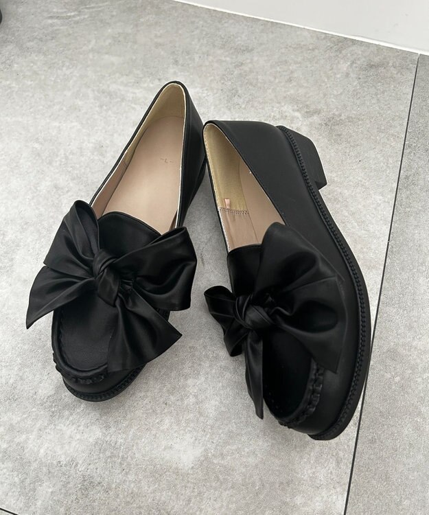 WEGO リボンローファー ブラック