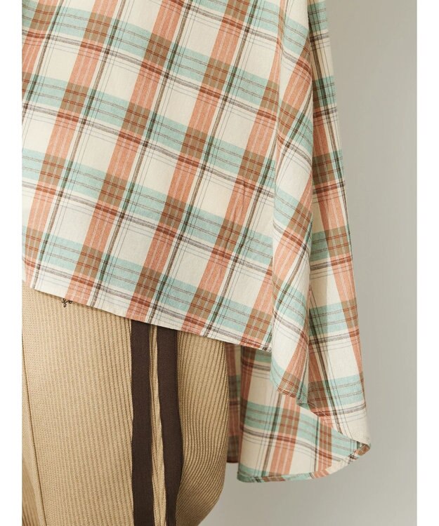 CRAFT STANDARD BOUTIQUE チェックフィッシュテールチュニック Beige