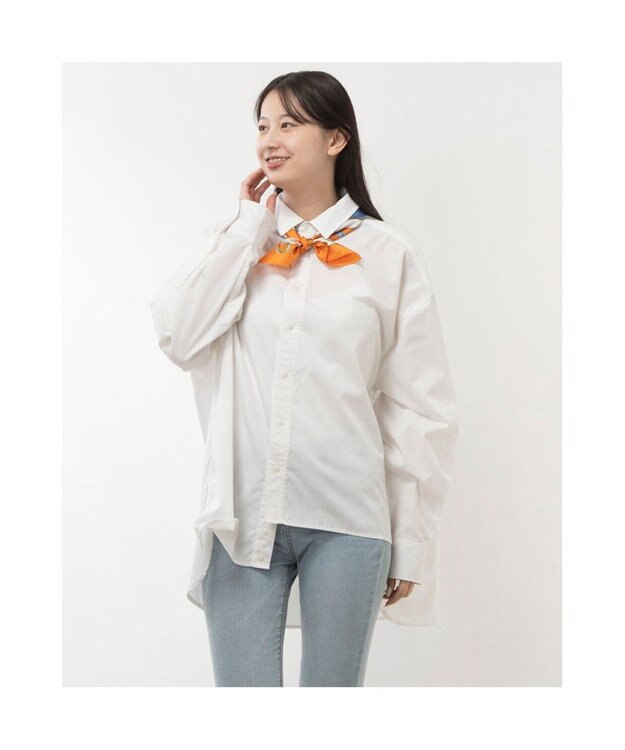 UNBILLION カカトゥ kakatoo / マリンガーランド柄シルクスカーフ オレンジ