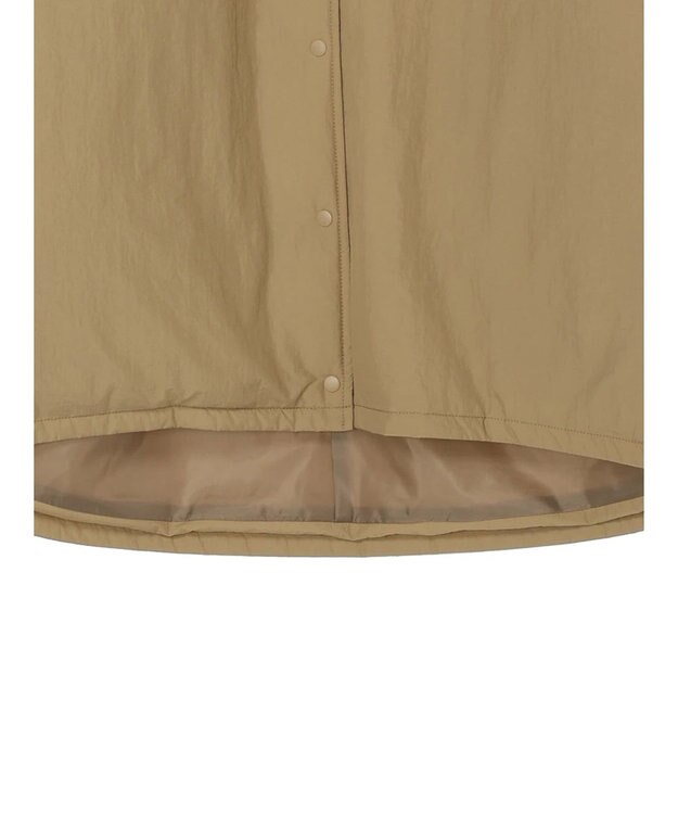 Green Parks ライト中わたノーカラーブルゾン Beige