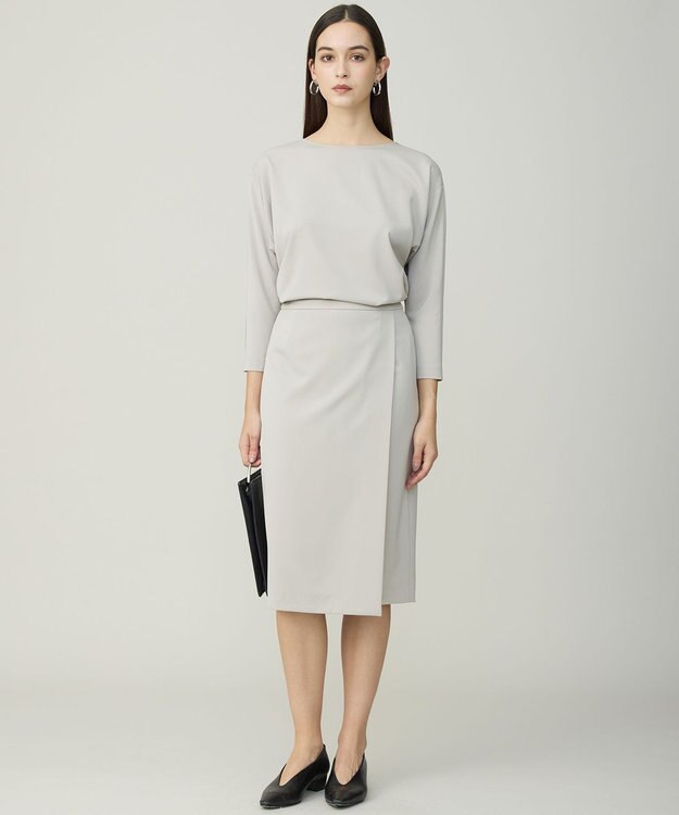 ICB L Fied スプリットラグラン Tブラウス グレージュ