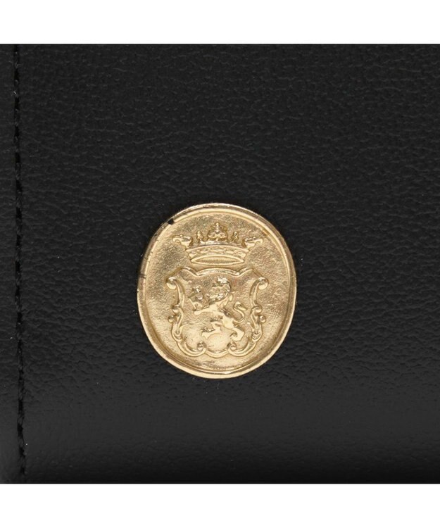 A.D.M.J. 【牛革】セブンティリリィ/ガマグチウォレット ブラック