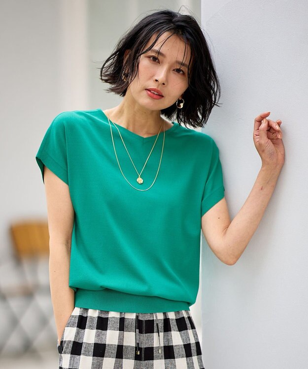 ANY L ハーフスリーブニット ケリー