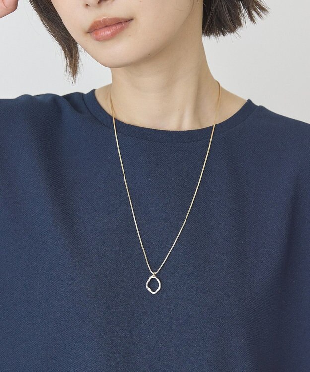 AMERICAN HOLIC ニュアンスリングスライドネックレス Gold