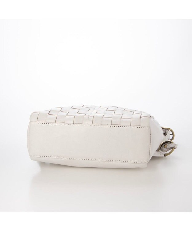 UNBILLION ピークスピーク PEAKS PEAK / 牛革レザーメッシュボディショルダー アイボリー