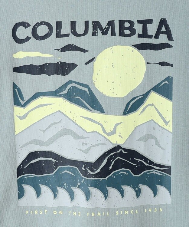 Columbia Columbia/ エクスプローラーズキャニオンバックショートスリーブティー /コロンビア Crushed Blue、 Peaks and Waves
