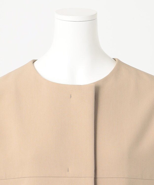 23区 L 【R(アール)】2WAYダブルクロス ノーカラージャケット ベージュ系