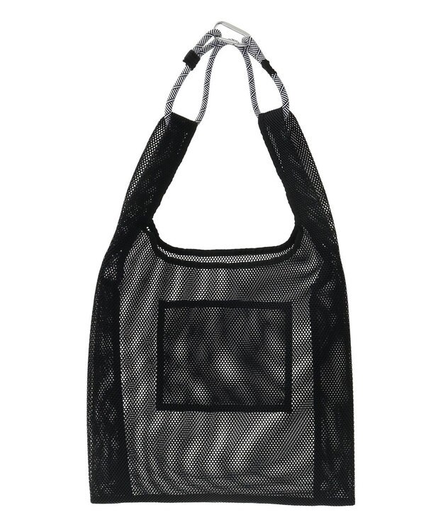 AMERICAN HOLIC ロープ付メッシュトートバッグ Black
