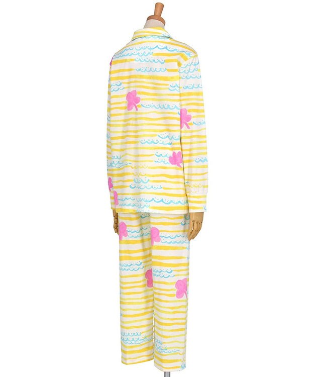 tsumori chisato SLEEP ツモリチサト パジャマ 綿100%(本体) スムース素材 長袖 長ズボン レディース UDX597 /ワコール イエロー