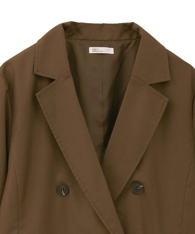 CRAFT STANDARD BOUTIQUE ダブルオーバーサイズジャケット Brown