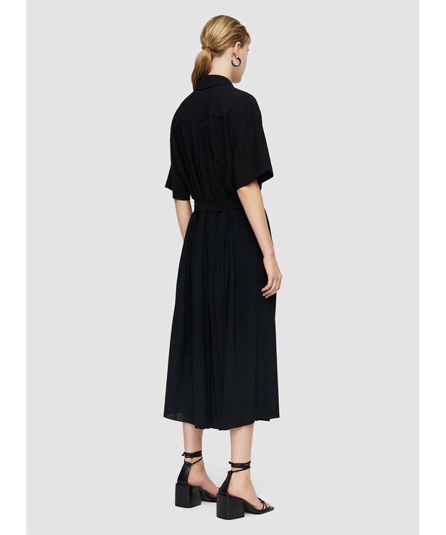 JOSEPH エアリープリッセ　ドレス Black