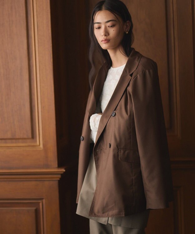 CRAFT STANDARD BOUTIQUE ダブルオーバーサイズジャケット Brown
