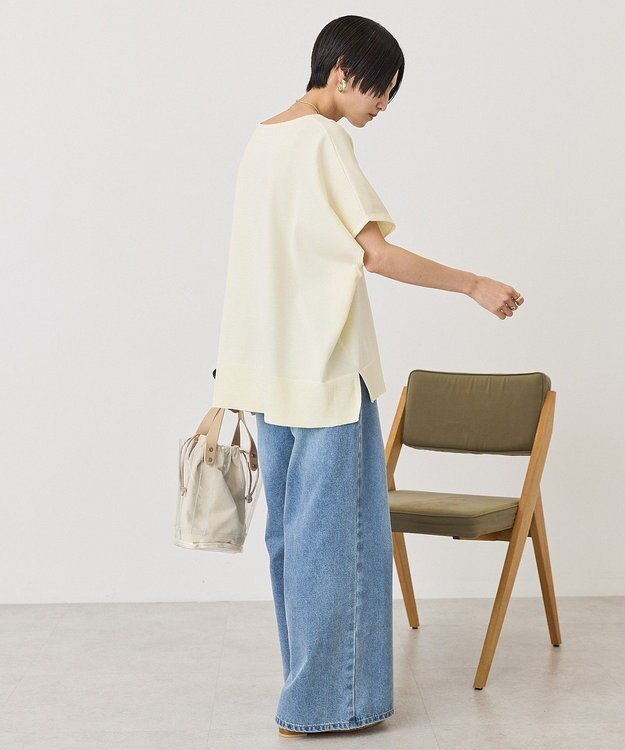 AMERICAN HOLIC ウォッシャブル デイリーニットプルオーバー Yellow