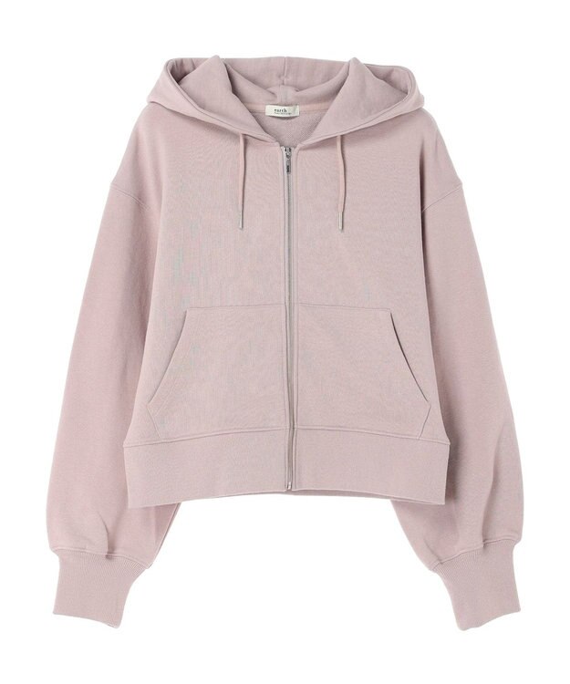 earth music&ecology 裏毛ＺＩＰパーカー Pink Beige