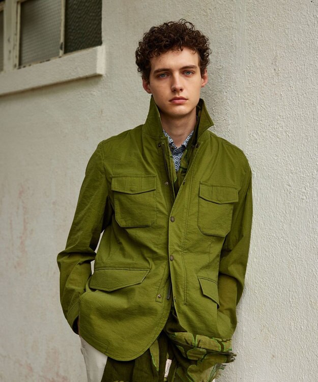 JOSEPH ABBOUD 【ストレッチ/ECO撥水】アクティブレジャーブルゾン グリーン系