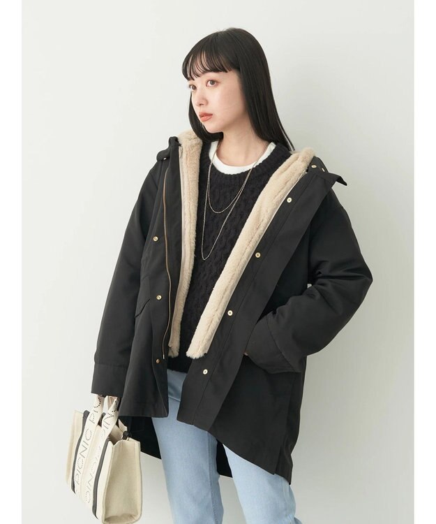 earth music&ecology ３ＷＡＹ　マウンテンパーカー Black