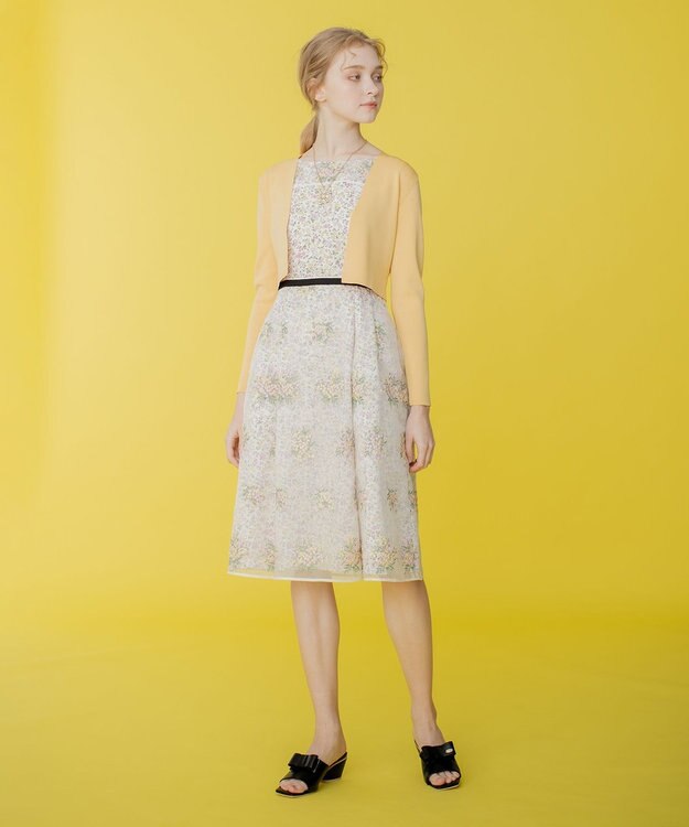 TOCCA 【洗える！】SQUARE BOLERO ボレロ ミモザイエロー系