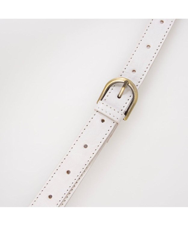 UNBILLION ピークスピーク PEAKS PEAK / 牛革レザーメッシュボディショルダー アイボリー