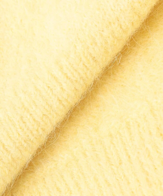 uncrave アルパカファーニット ショートトップス レモンイエロー