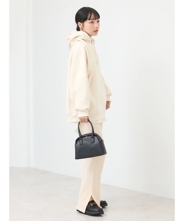 earth music&ecology 裏起毛パーカー Ivory