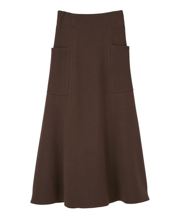 Green Parks ・ＥＬＥＮＣＡＲＥ　ＤＵＥ　サイドポケットフレアスカー Brown