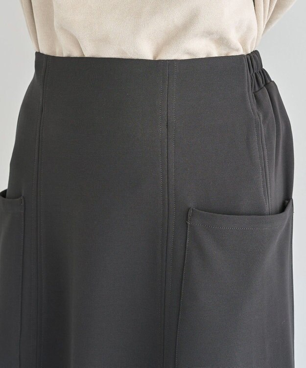 Green Parks ・ＥＬＥＮＣＡＲＥ　ＤＵＥ　サイドポケットフレアスカー Charcoal Gray