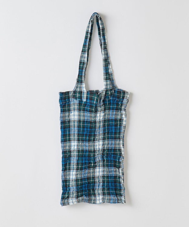 crêprie tsumori chisato creperie TOAT BAG -TARTAN CHECK クレプリ タータンチェックトートバッグ TARTAN GREEN