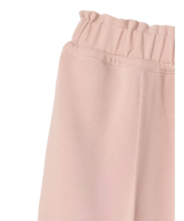 Green Parks イージーウエストセンタープレスストレートパンツ Pink