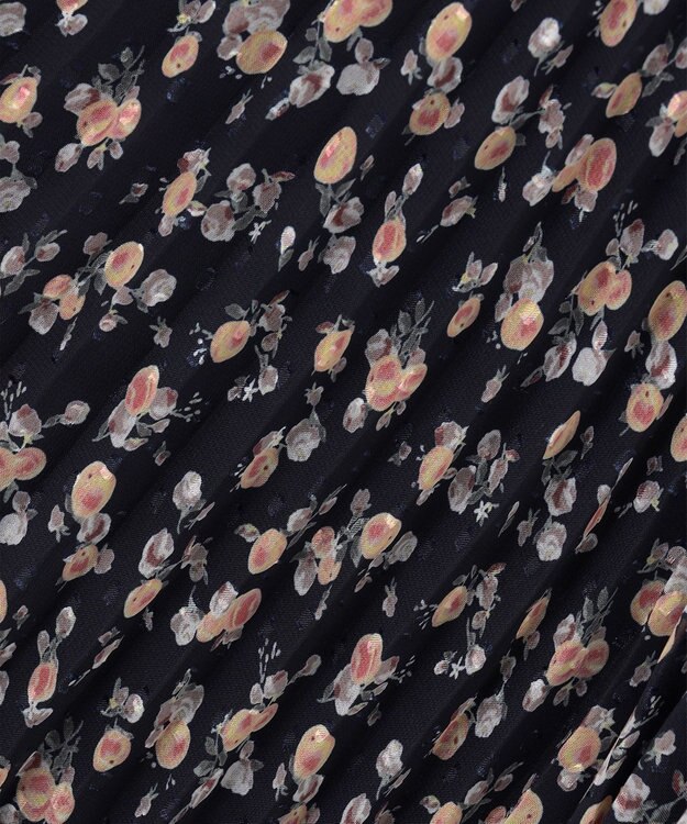 ANY SIS L 【洗える】ニュアンスピーチ ワンピース ネイビー系