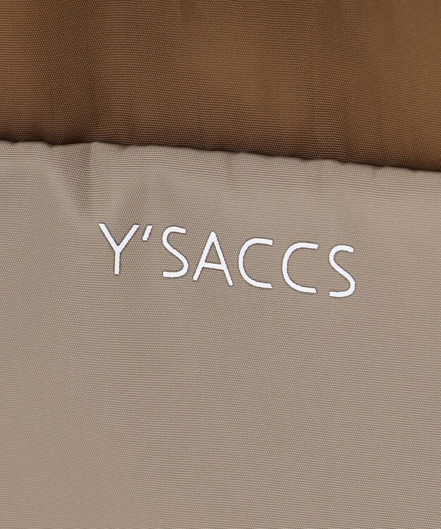 Y'SACCS ドローストリング コンビカラーショルダー チョコ