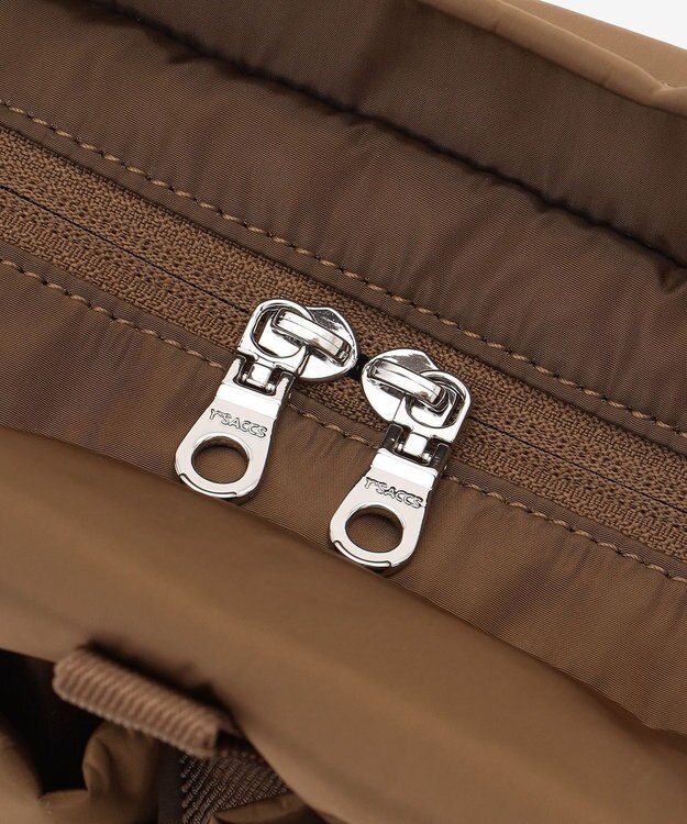 Y'SACCS ドローストリング コンビカラーショルダー チョコ