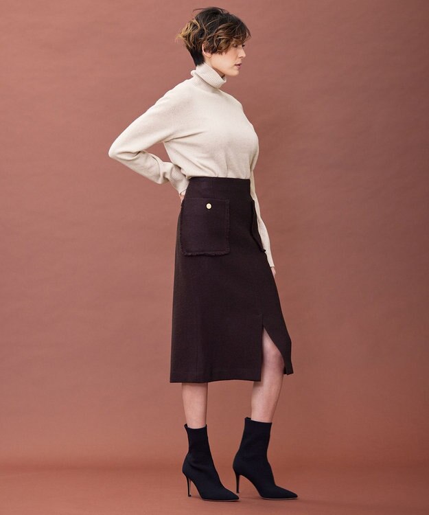 BEIGE， ENSIS / ハイネックニット Taupe