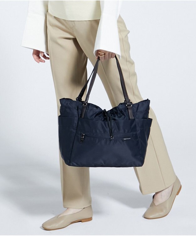 Y'SACCS 【Y’SACCS vous et】ポーチ付き3WAYトート ネイビー