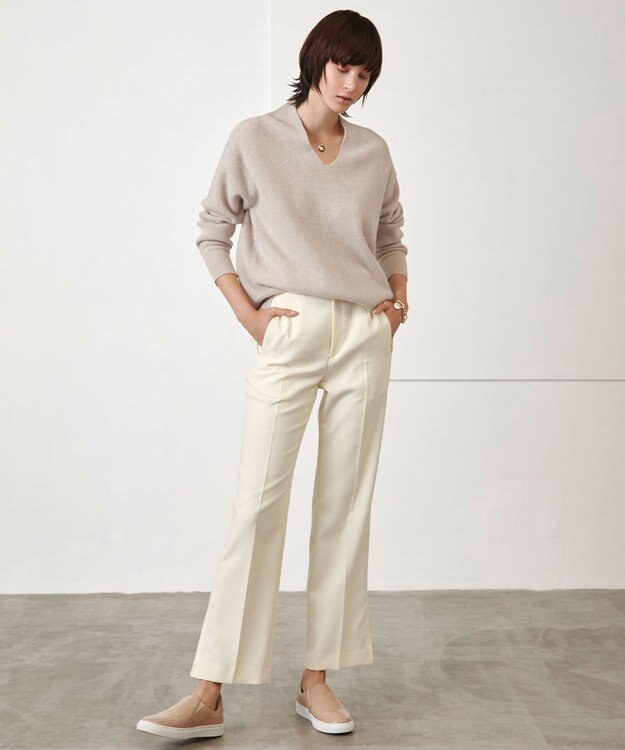 BEIGE， SABRES / ストレートパンツ Ecru