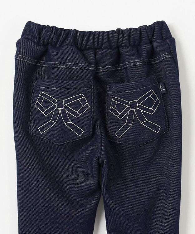 組曲 KIDS 【110-140㎝】裏起毛あったか パンツ ネイビー系