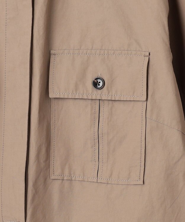 J.PRESS YORK STREET 【WOMEN】ミリタリーシャツワンピース ベージュ系