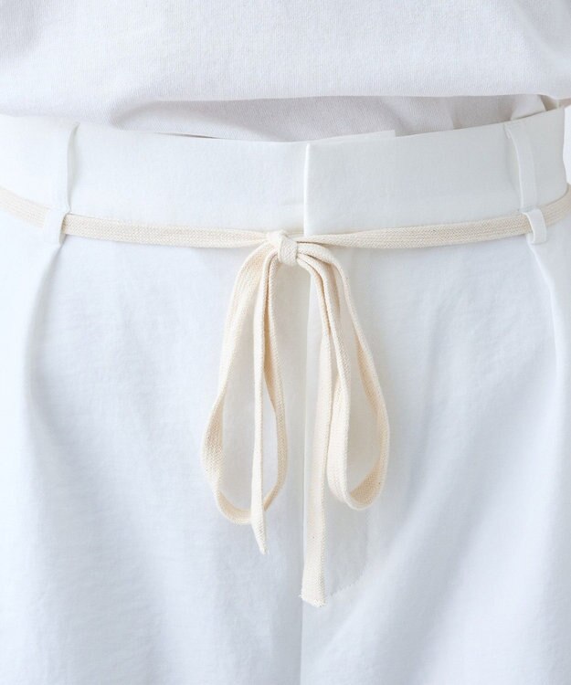 AMERICAN HOLIC 【マルチ機能】サイドタックカーブパンツ Off White