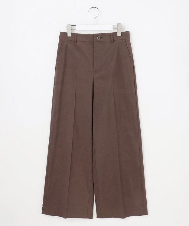 ANY SIS L エアリーストレッチ ワイドパンツ ブラウン