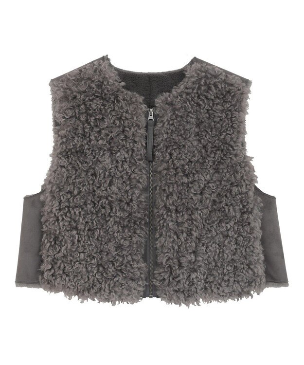 Green Parks ■ESCAR フラッフィーベスト Charcoal Gray