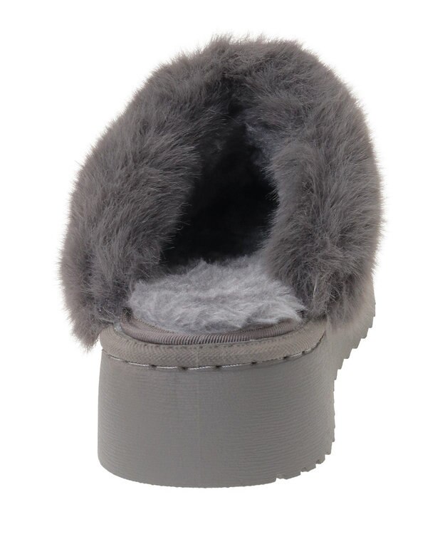 Green Parks ・ｍｉｎｉａ　フェイクムートンサンダル Gray