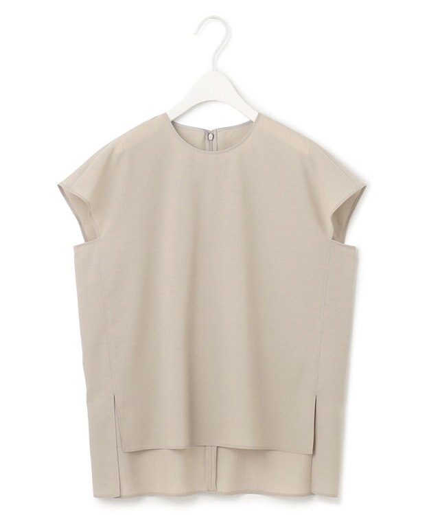 ICB 【洗える】 サマーウールトロ ブラウス ライトオリーブ系