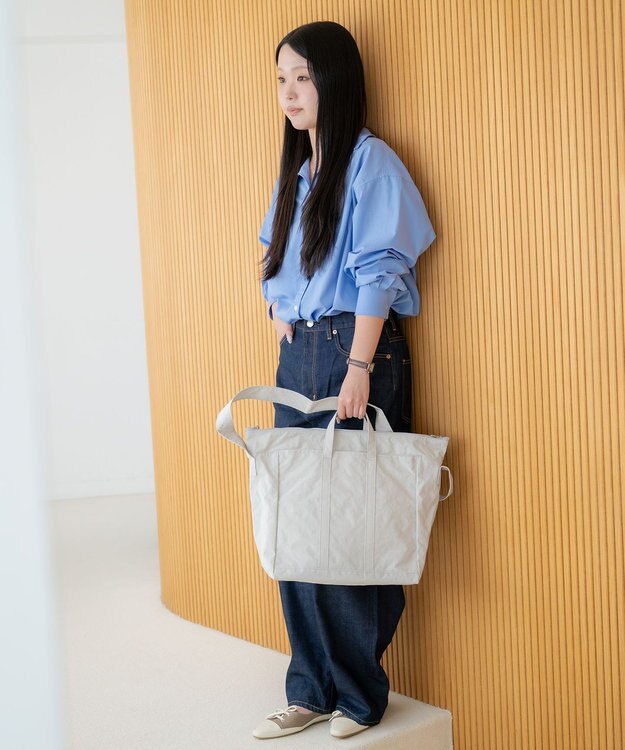 NIZYU KANO 【はまじコラボ】Airyトート Mサイズ ライトグレー