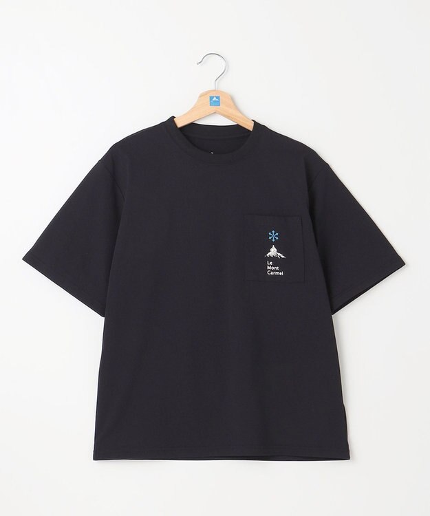 SHARE PARK LADIES 【UVカット・吸水速乾・ストレッチ・軽量 】ロゴポケットTシャツ（S・Mサイズ） ブラック系